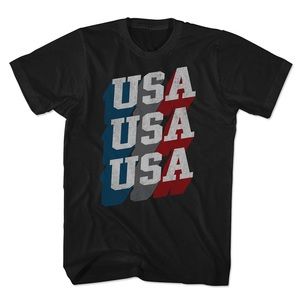 Trau & Loevner Men's USA Blocked Tee